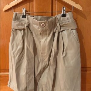 Kendall & Kylie Beige Skirt with Belt Detail